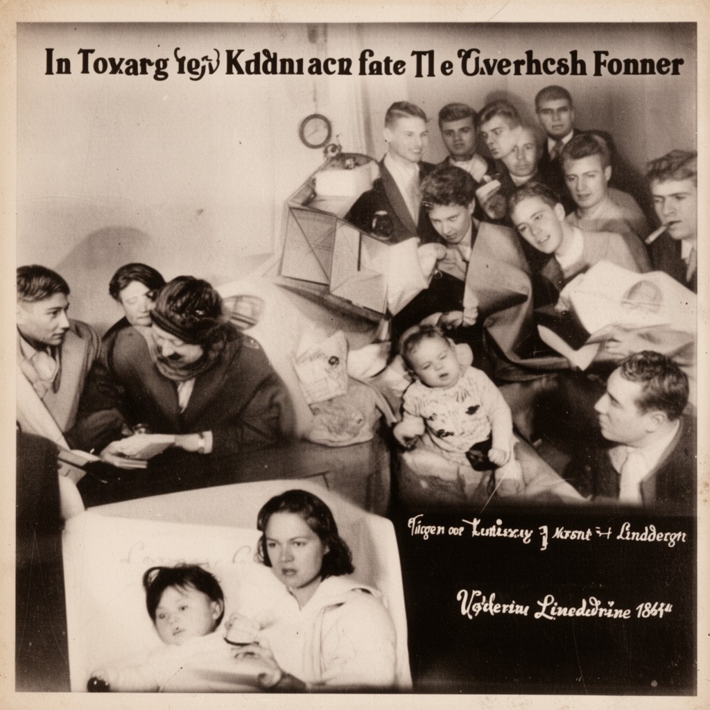 AI-generated illustration of Lindbergh kidnapping