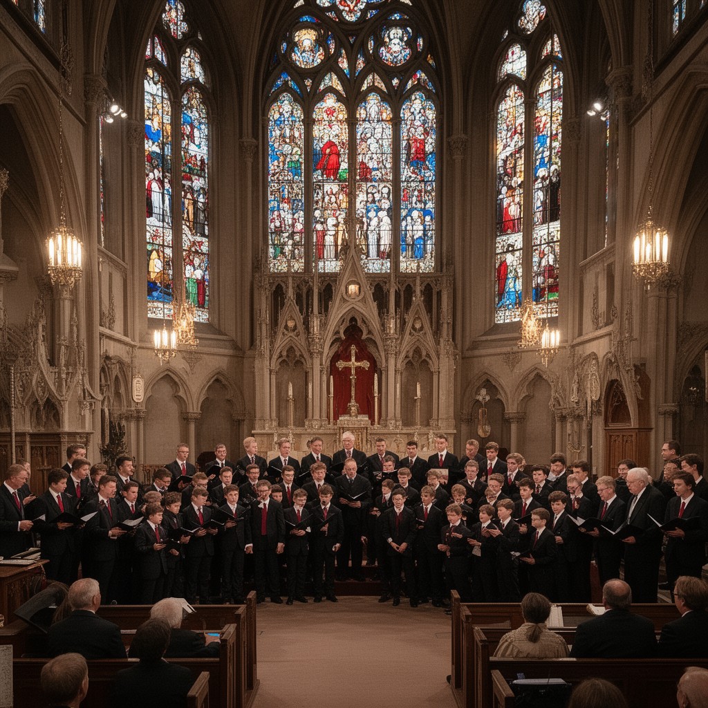 AI-generated illustration of Chapel Royal choir