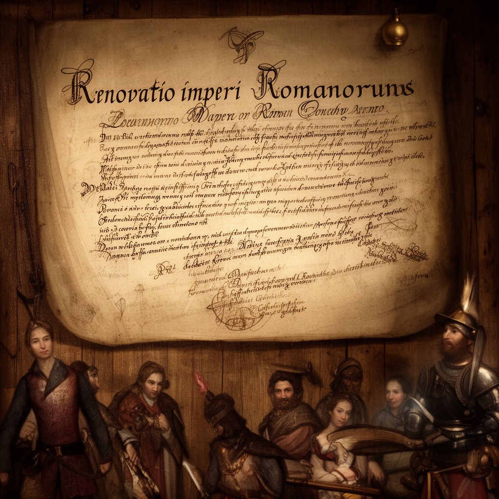 AI-generated illustration of Renovatio imperii Romanorum
