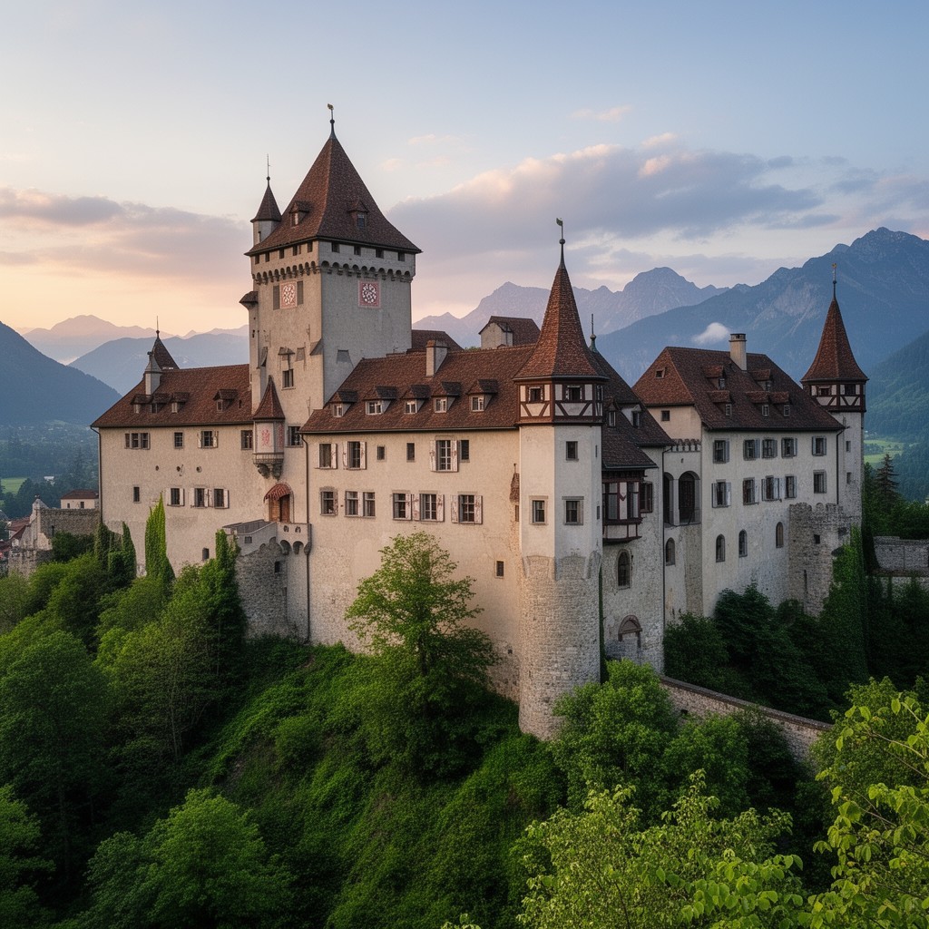 AI-generated illustration of Habsburg Castle