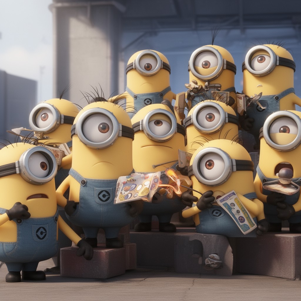 AI-generated illustration of Minions