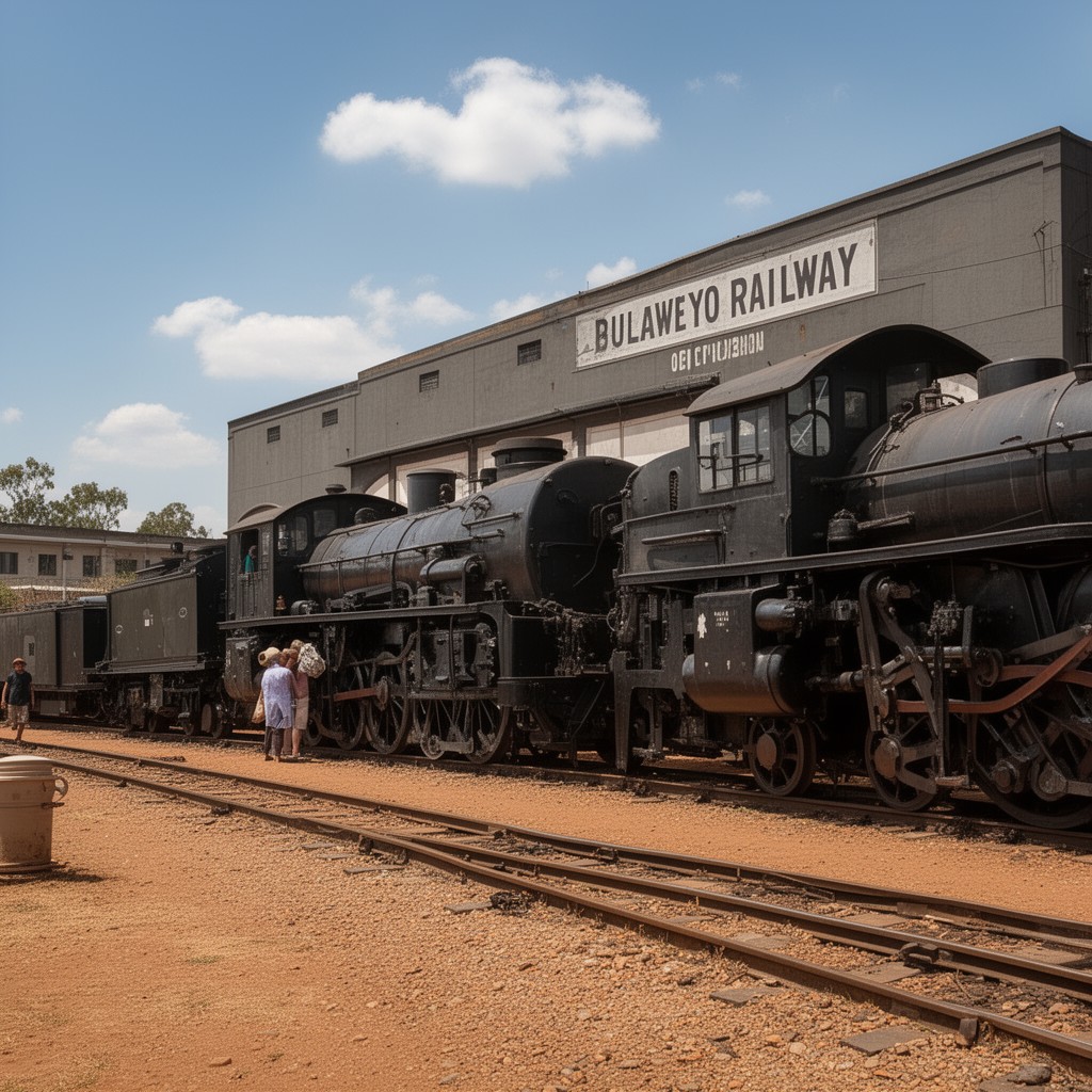 AI-generated illustration of Bulawayo Railway Museum