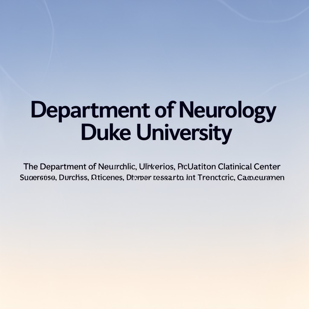 AI-generated illustration of Department of Neurology, Duke University