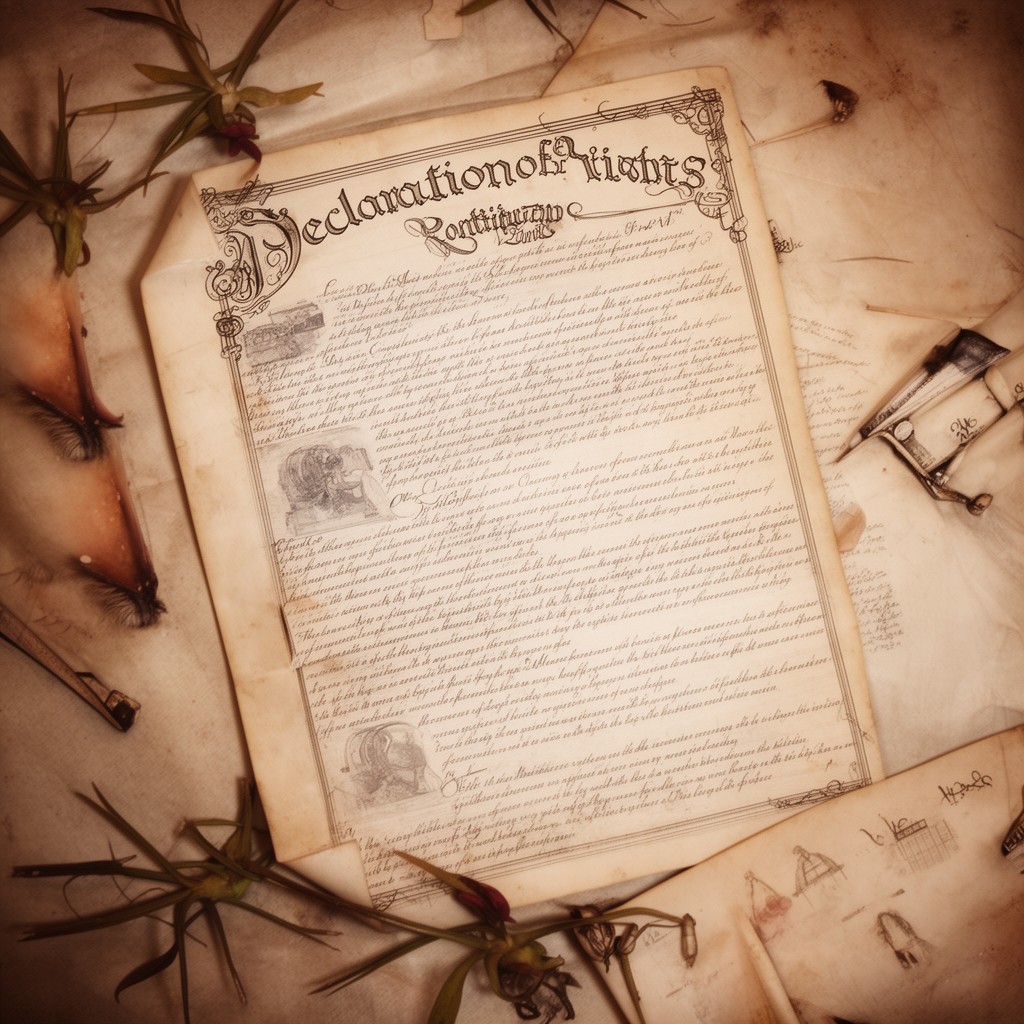 AI-generated illustration of Declaration of Rights