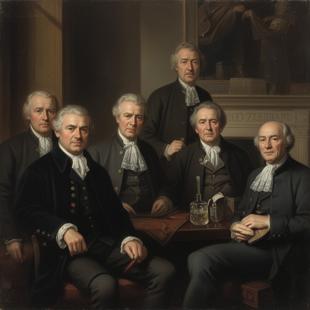 AI-generated illustration of Zeeland chamber directors of the Dutch West India Company