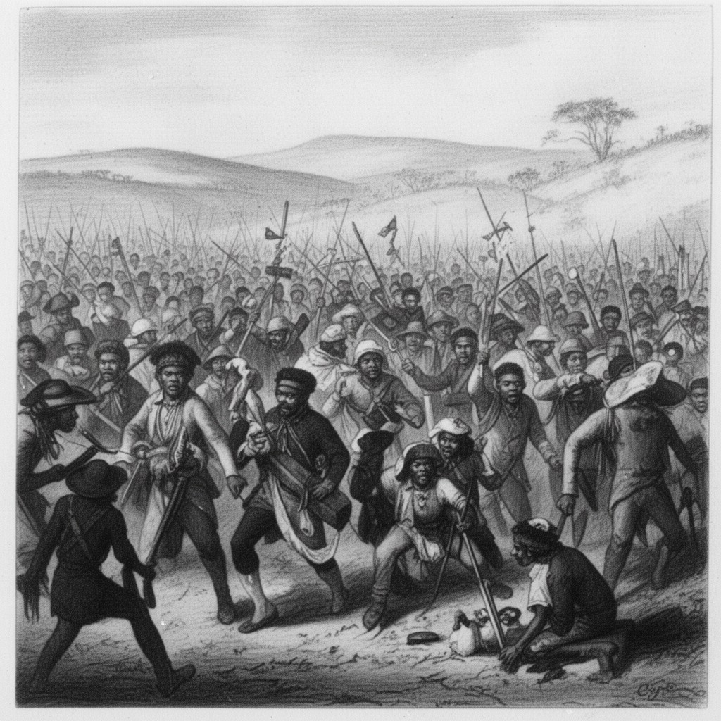 AI-generated illustration of Xhosa Wars
