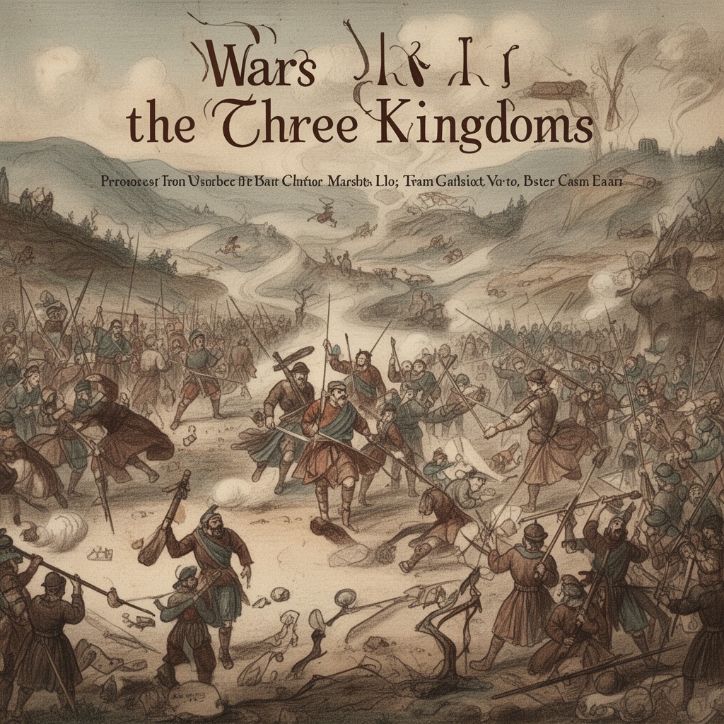 AI-generated illustration of Wars of the Three Kingdoms