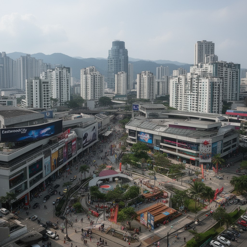 AI-generated illustration of Eastwood City