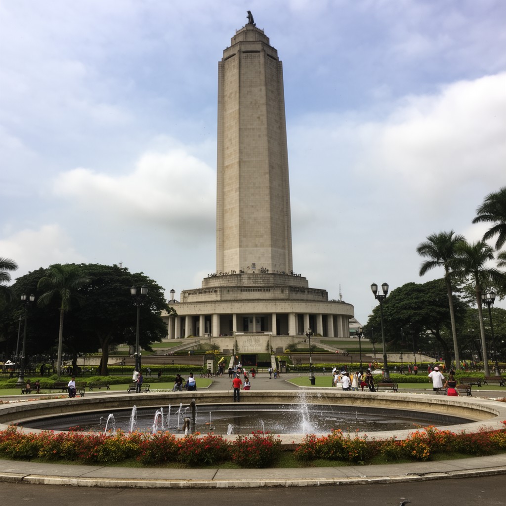 AI-generated illustration of Quezon Memorial Circle