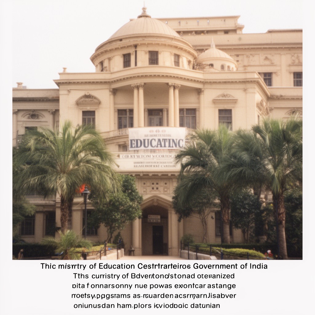 AI-generated illustration of Ministry of Education, Government of India