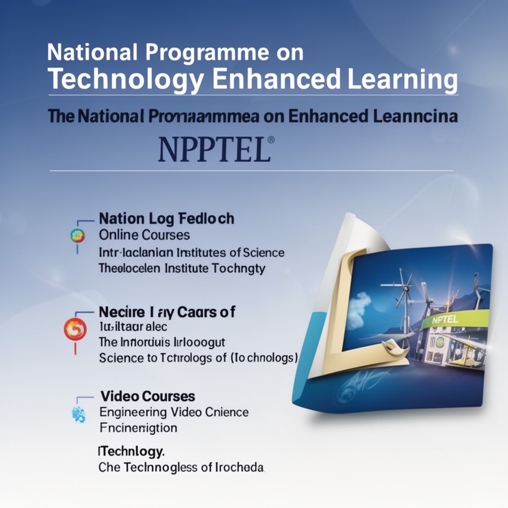 AI-generated illustration of National Programme on Technology Enhanced Learning