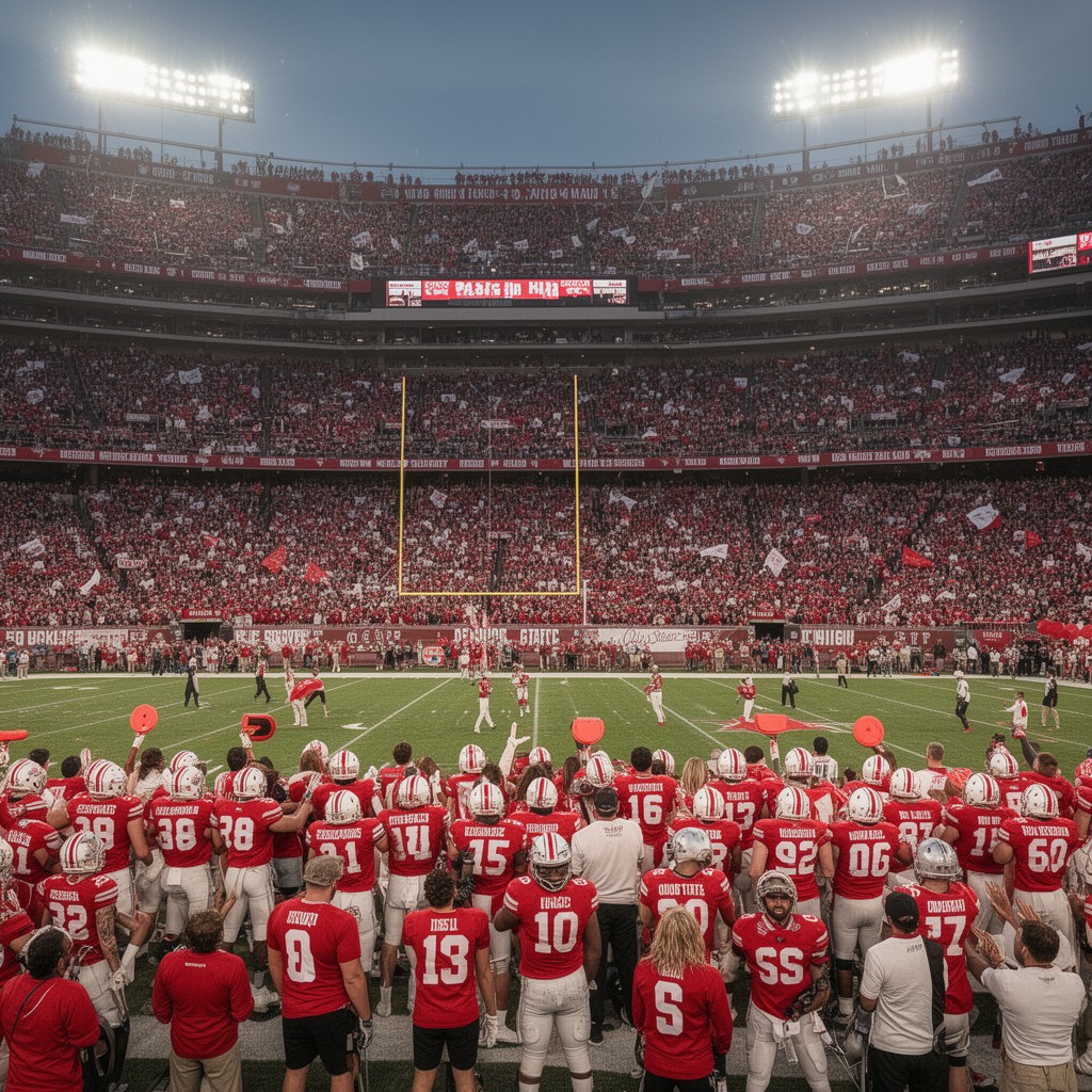 AI-generated illustration of Ohio State Buckeyes football