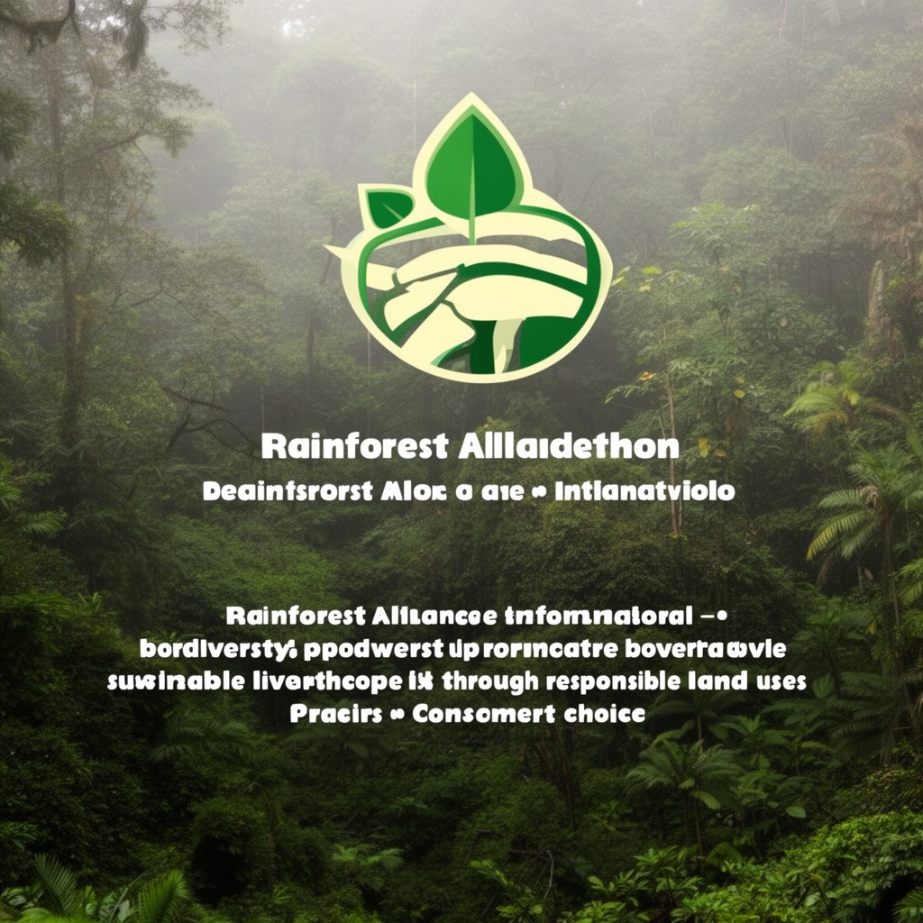 AI-generated illustration of Rainforest Alliance