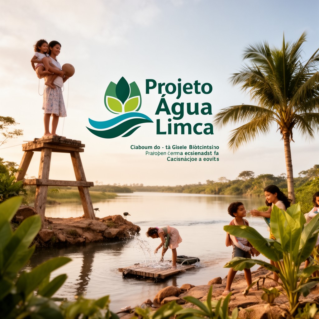 AI-generated illustration of Projeto Água Limpa