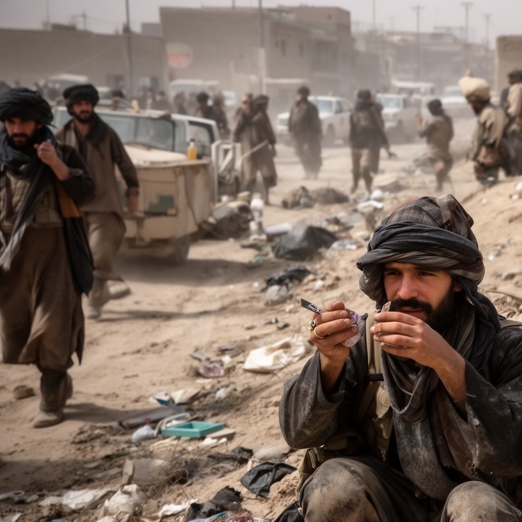 AI-generated illustration of War in Afghanistan (2001–2021)