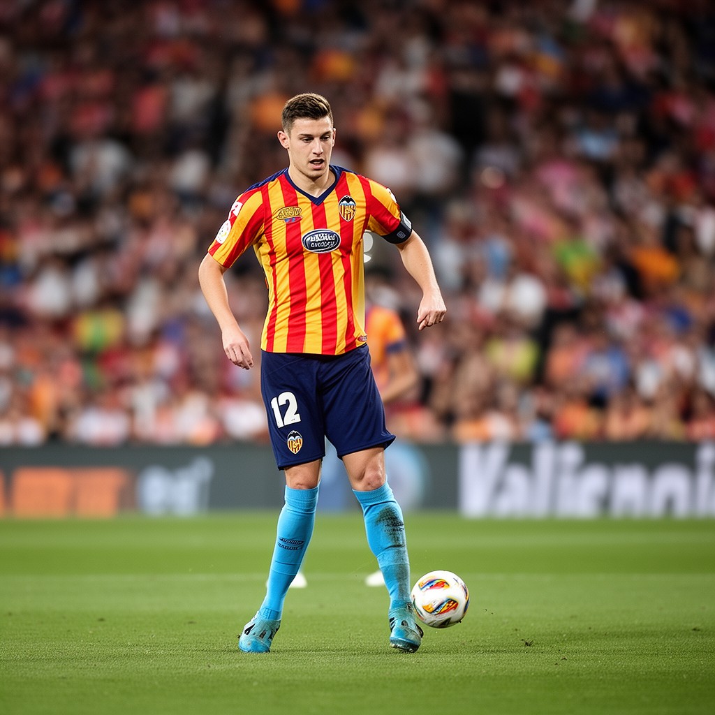 AI-generated illustration of Valencia CF