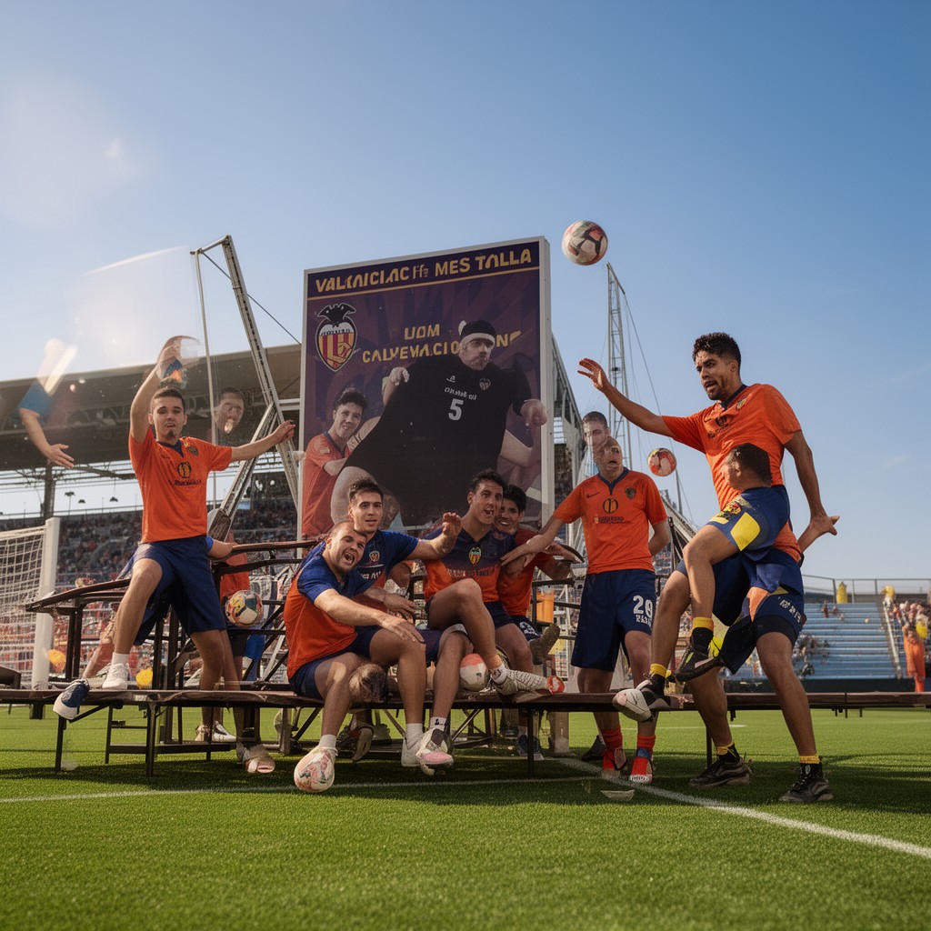 AI-generated illustration of Valencia CF Mestalla