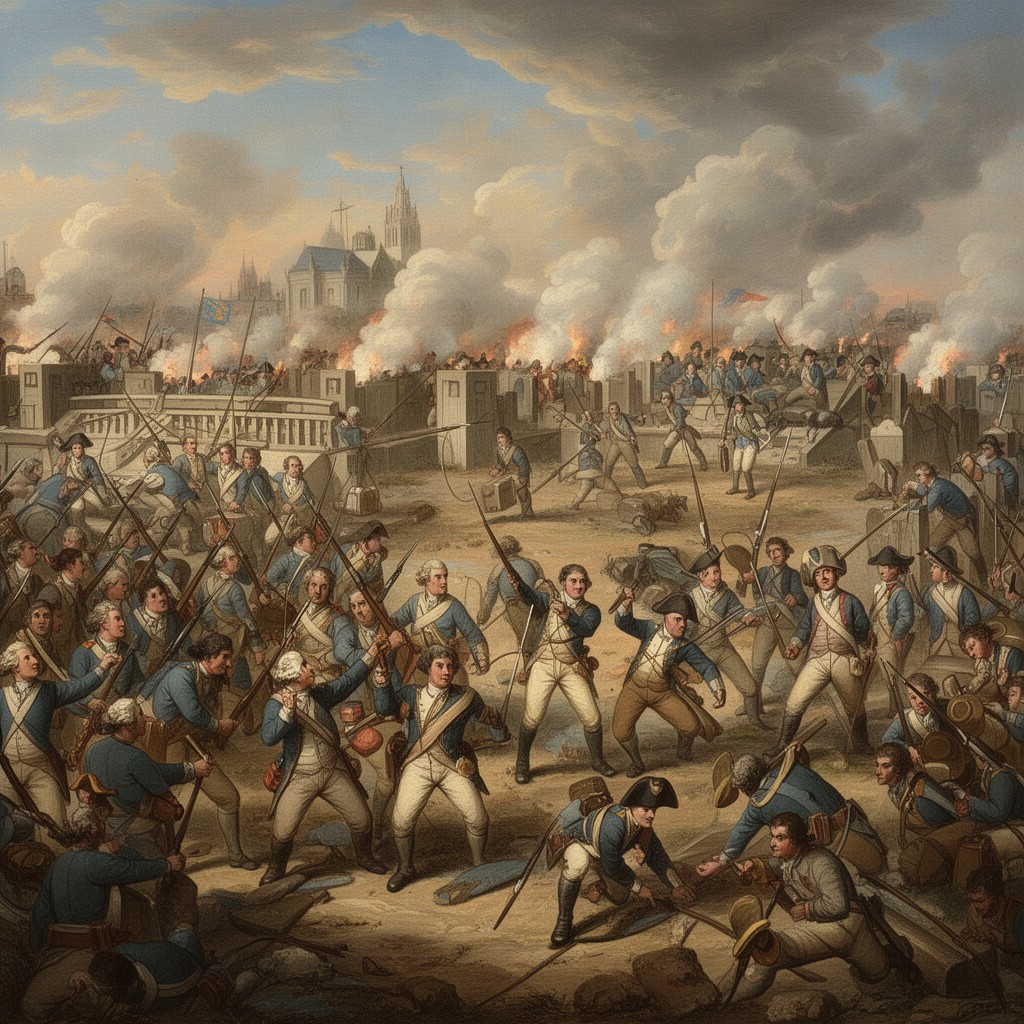 AI-generated illustration of Battle of White Plains