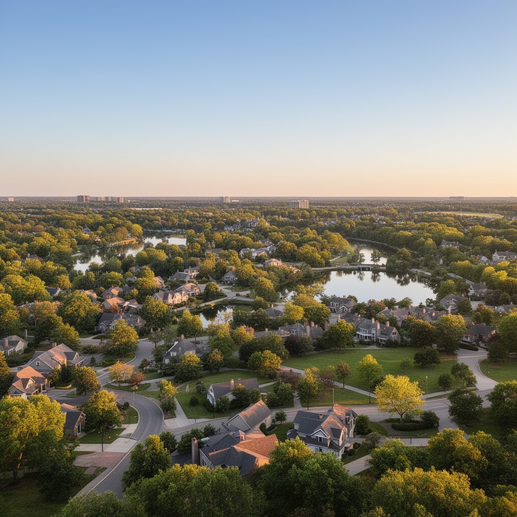 AI-generated illustration of Rochester Hills