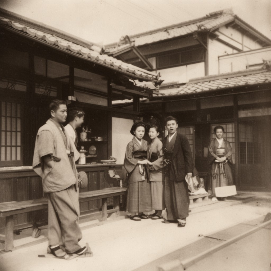AI-generated illustration of Showa era