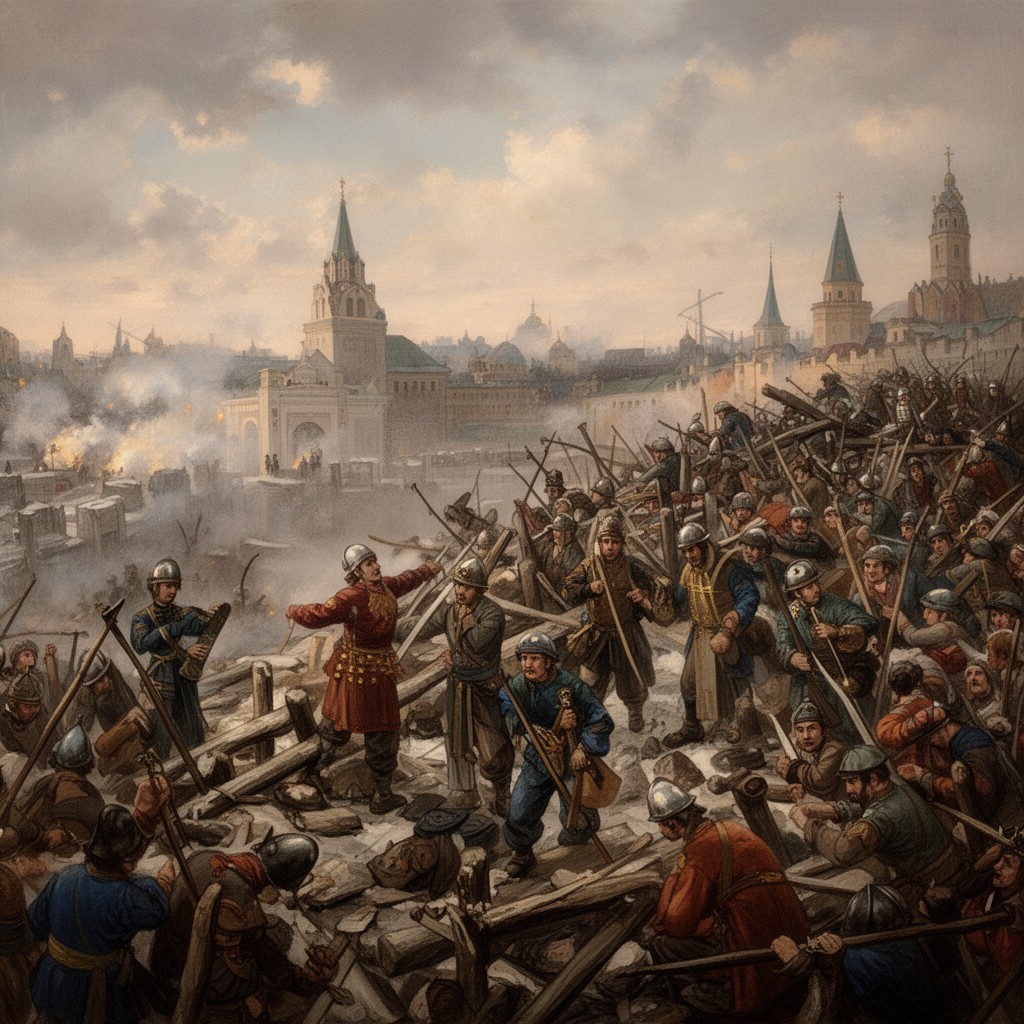 AI-generated illustration of Siege of Moscow