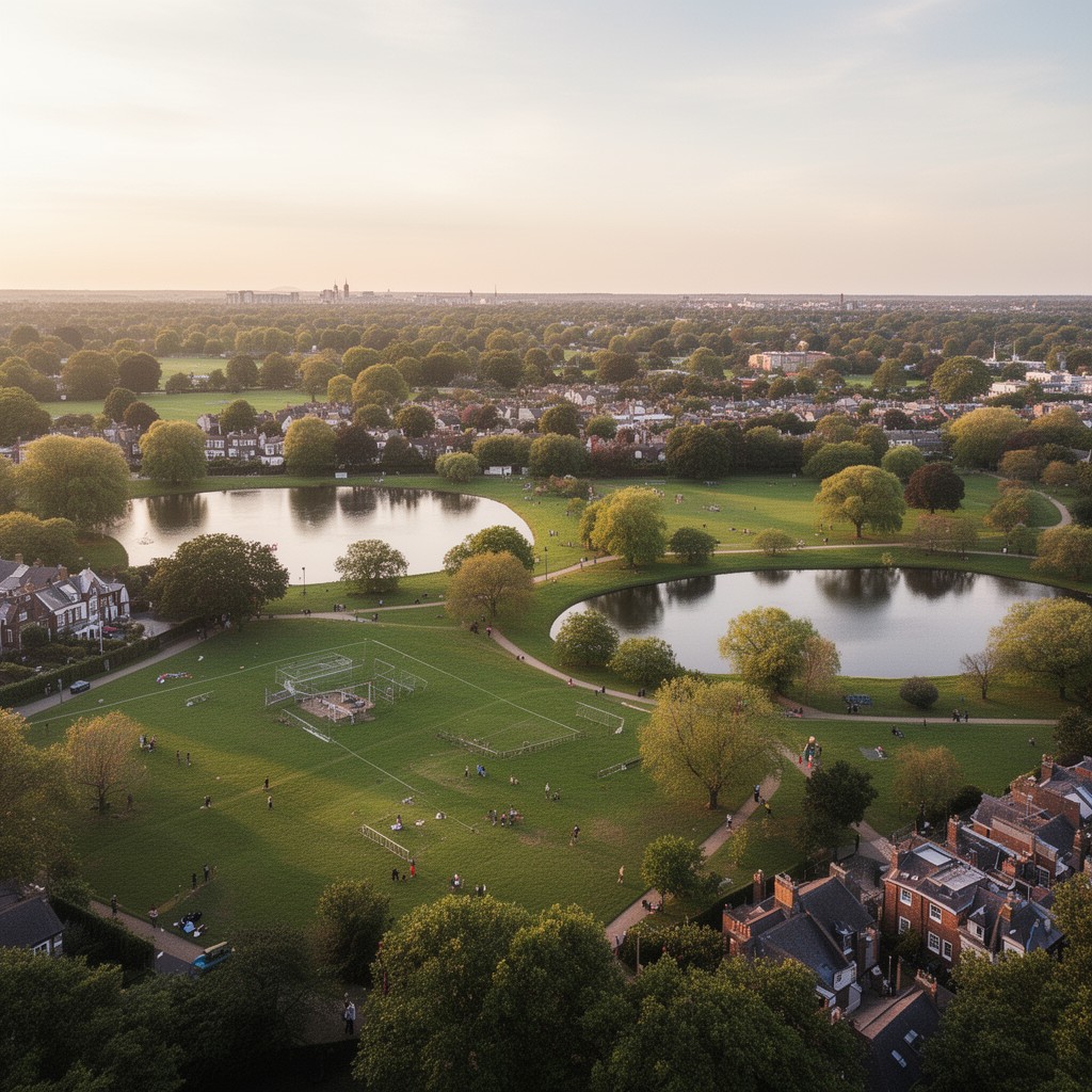 AI-generated illustration of Wandsworth Common