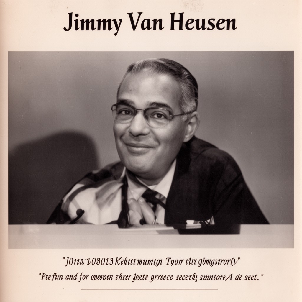 AI-generated illustration of Jimmy Van Heusen