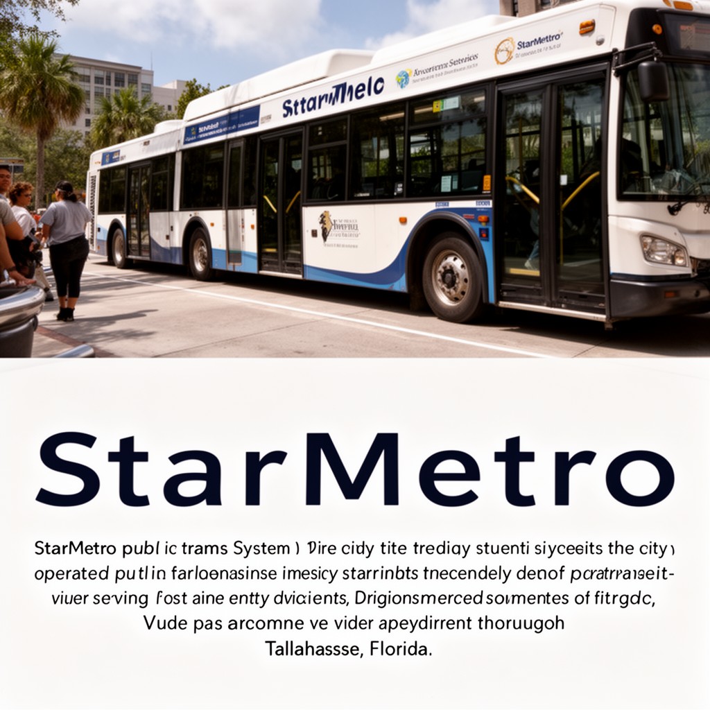 AI-generated illustration of StarMetro public transit system