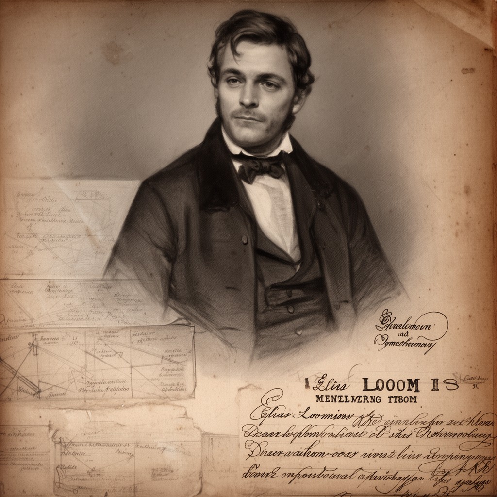 AI-generated illustration of Elias Loomis