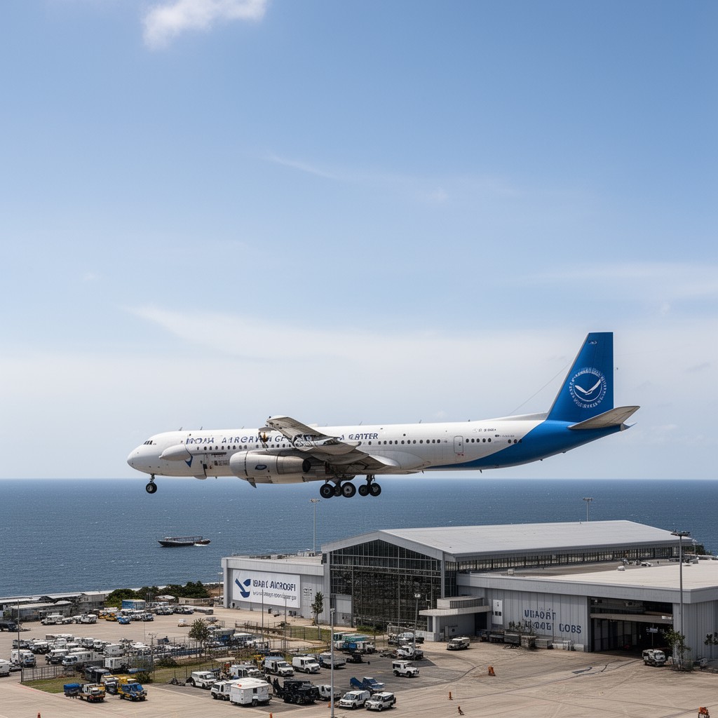 AI-generated illustration of NOAA Aircraft Operations Center
