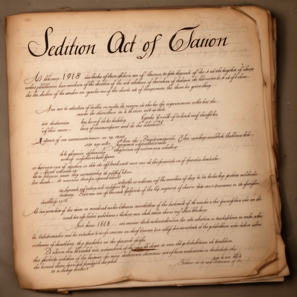 AI-generated illustration of Sedition Act of 1918