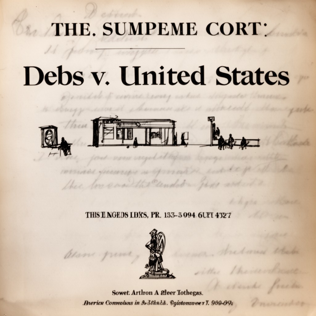AI-generated illustration of Debs v. United States