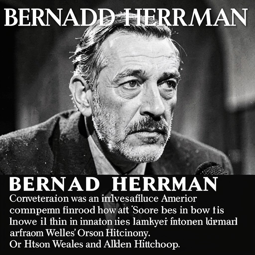 AI-generated illustration of Bernard Herrmann