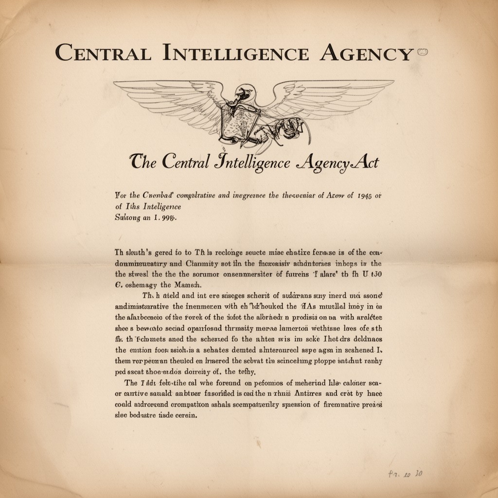 AI-generated illustration of Central Intelligence Agency Act of 1949