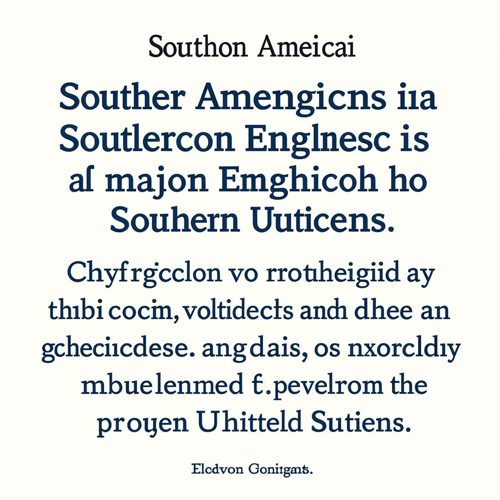 AI-generated illustration of Southern American English
