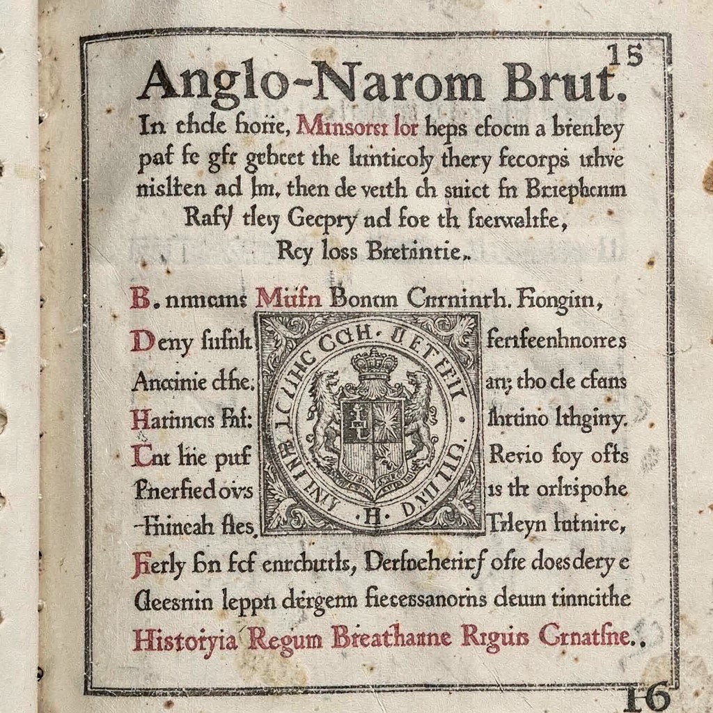 AI-generated illustration of Anglo-Norman Brut