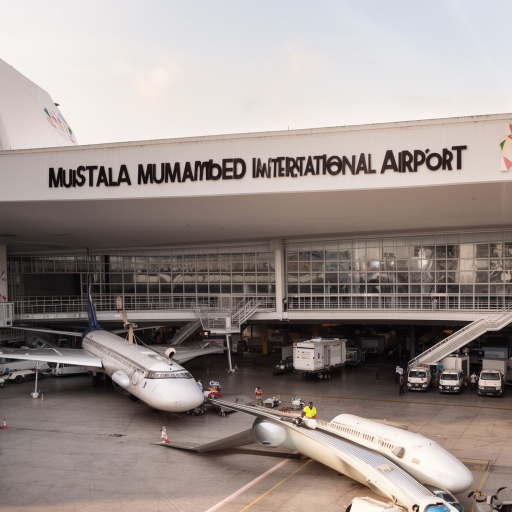 AI-generated illustration of Murtala Muhammed International Airport
