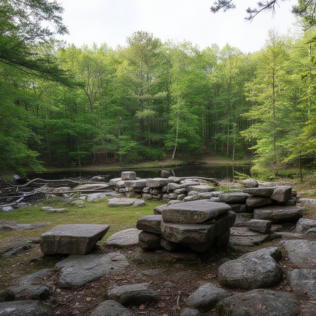 AI-generated illustration of Lynn Woods Reservation