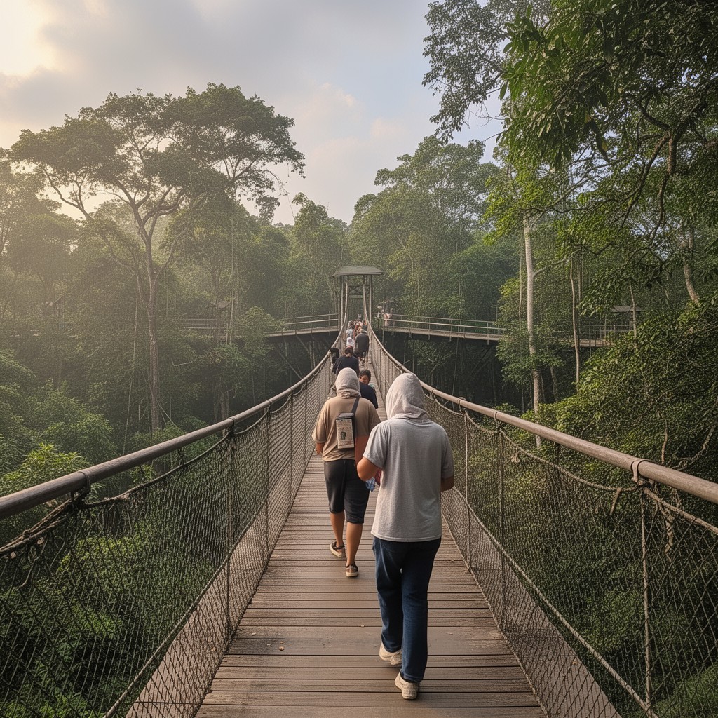 AI-generated illustration of Lekki Conservation Centre