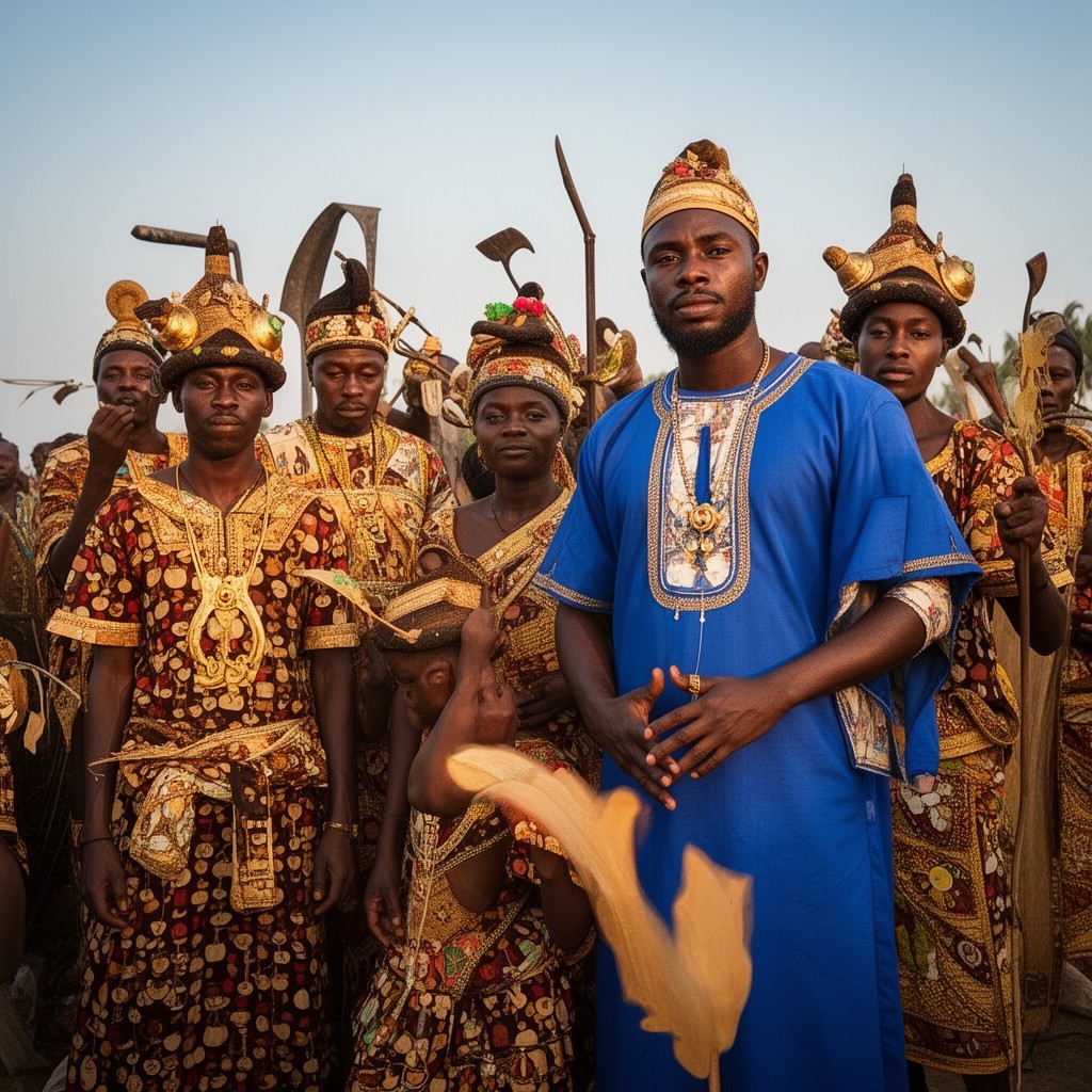 AI-generated illustration of Itsekiri people