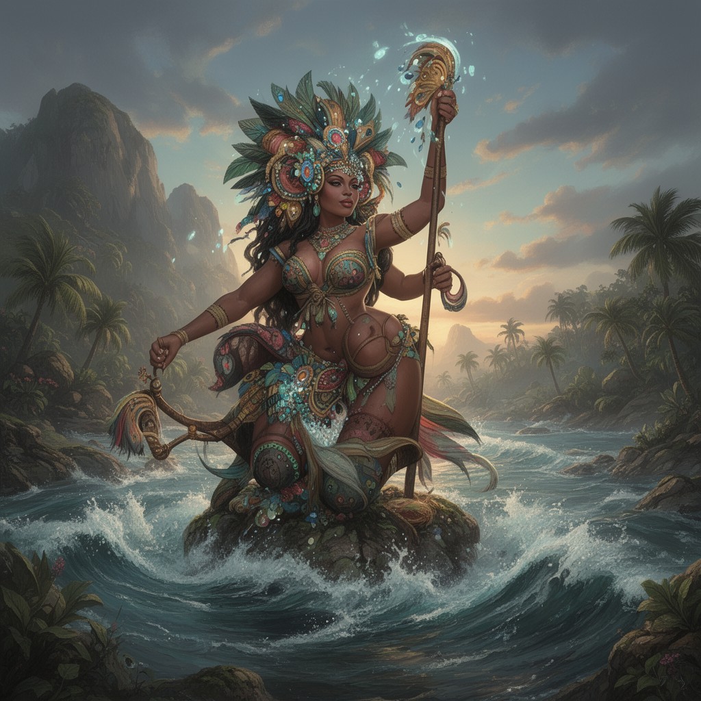 AI-generated illustration of Yemoja