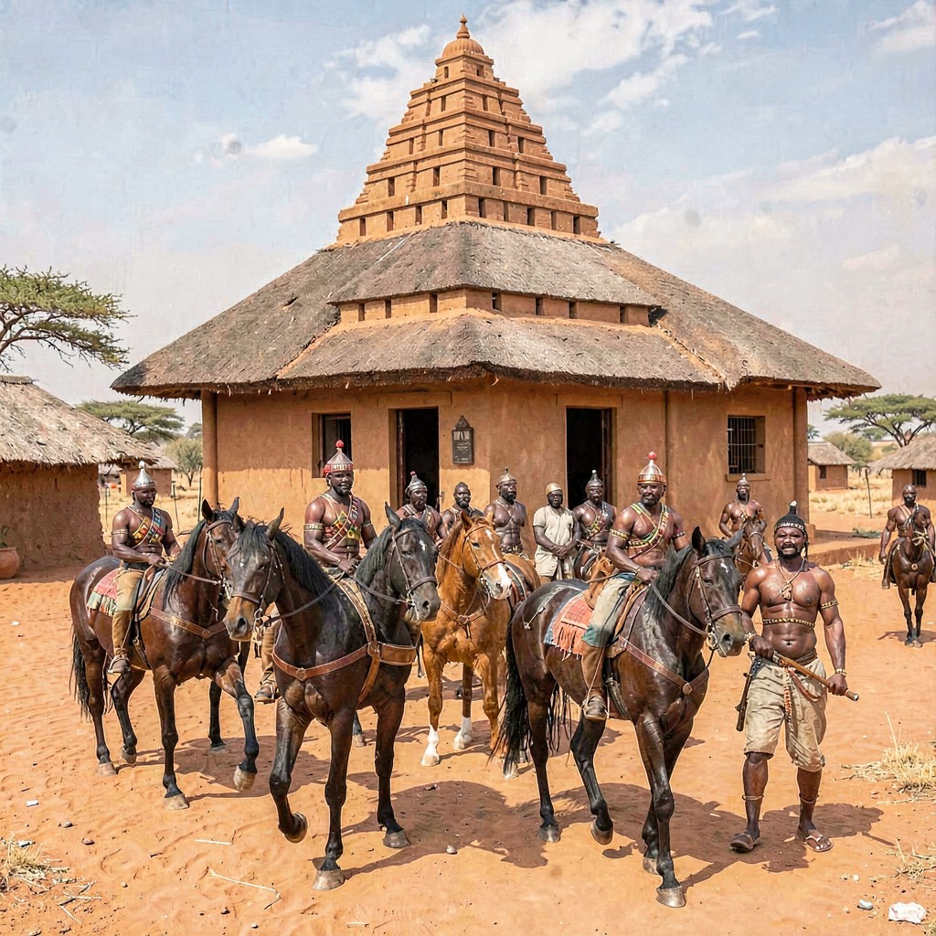 AI-generated illustration of Oyo Empire