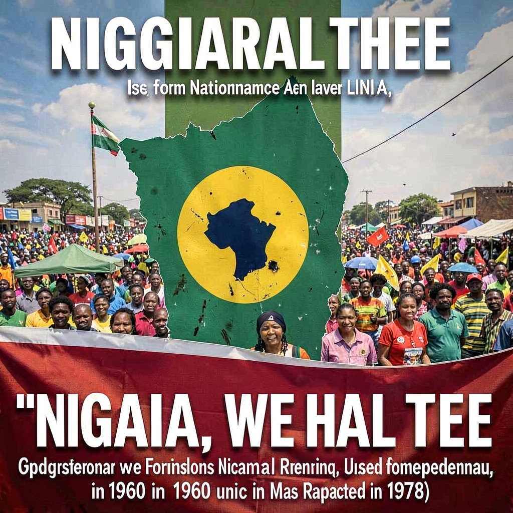 AI-generated illustration of Nigeria, We Hail Thee
