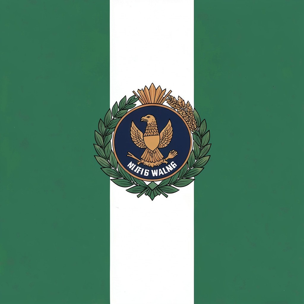 AI-generated illustration of Flag of Nigeria