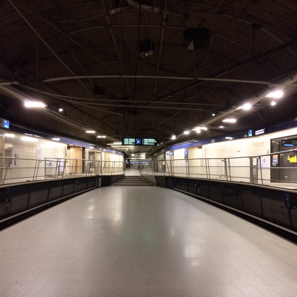 AI-generated illustration of Brussels Metro