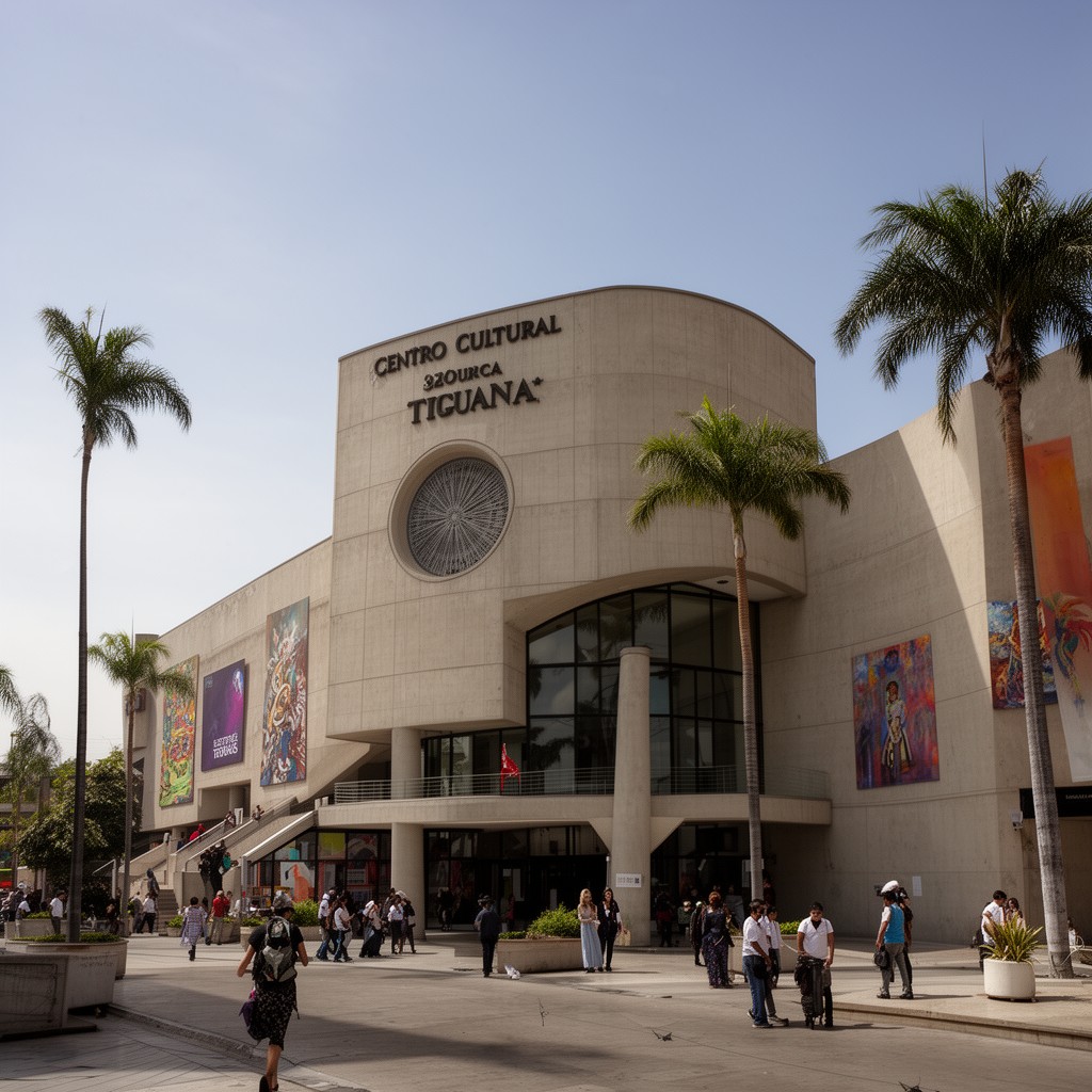 AI-generated illustration of Centro Cultural Tijuana