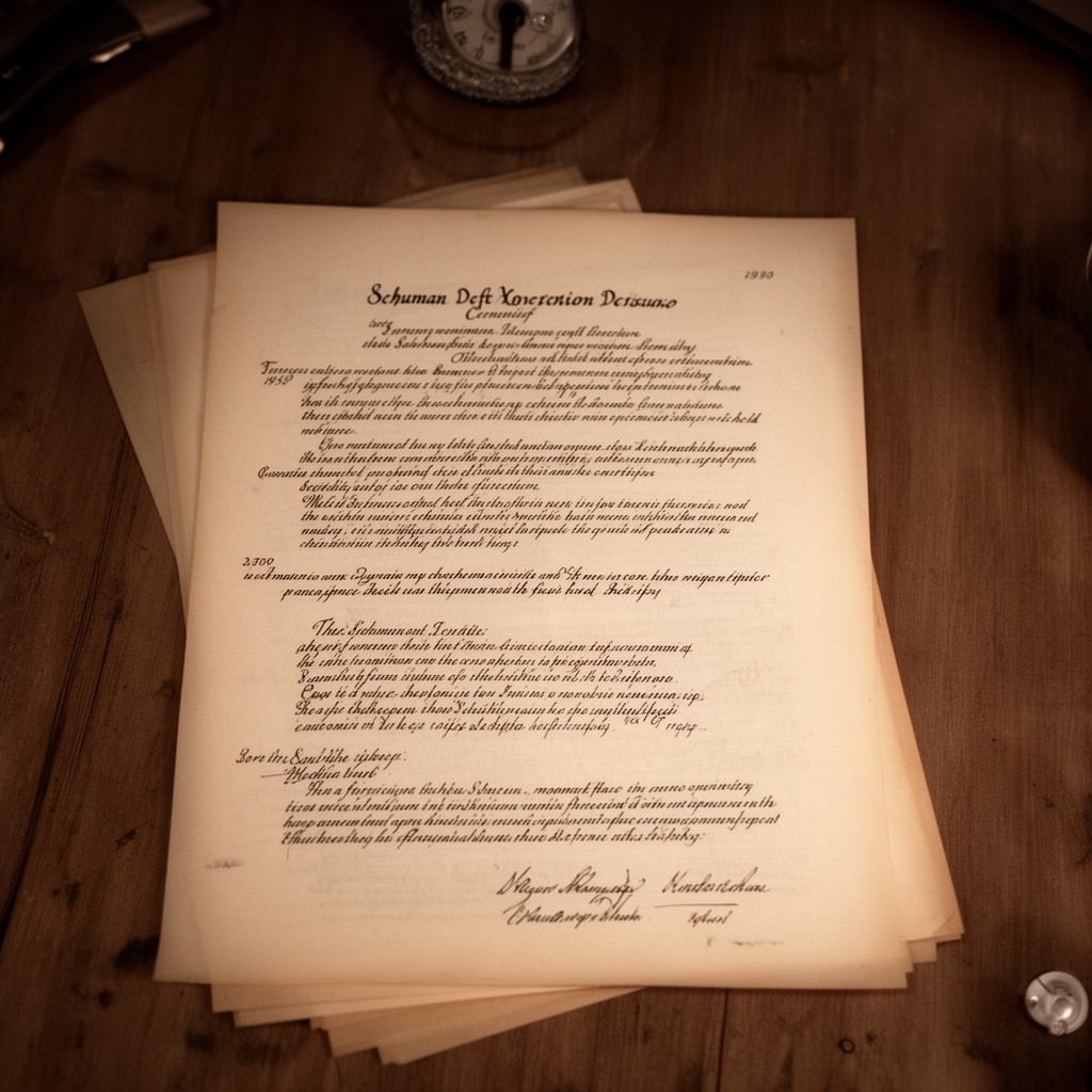 AI-generated illustration of Schuman Declaration