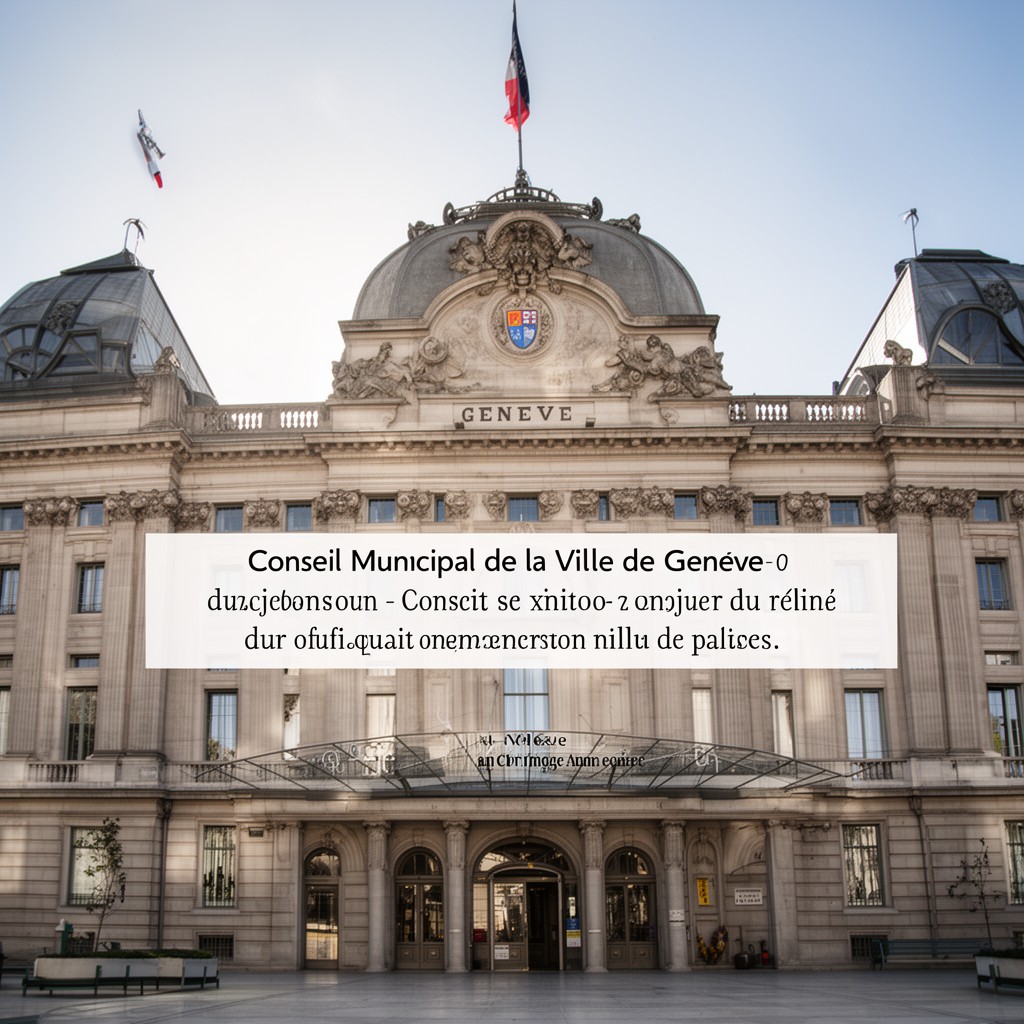 AI-generated illustration of Conseil municipal de la Ville de Genève