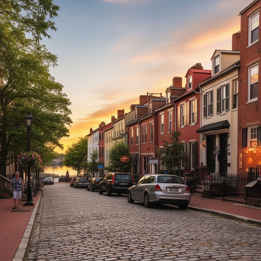 AI-generated illustration of Georgetown Historic District