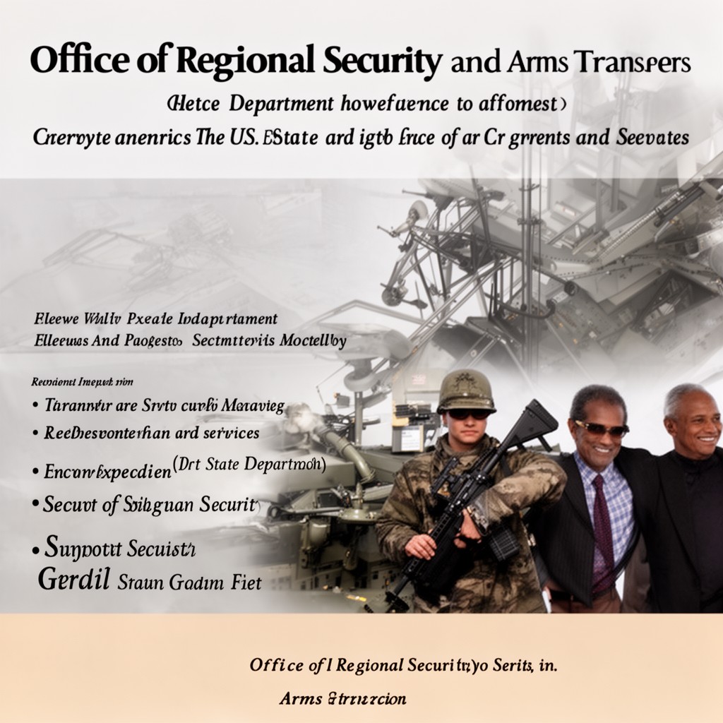 AI-generated illustration of Office of Regional Security and Arms Transfers